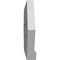 Ekena Millwork Half Round Surface Mount PVC Gable Vent: Functional, w/ 2"W x 2"P Brickmould Sill Frame, 26"W x 13"H GVPHR26X1303SF - alternate 4